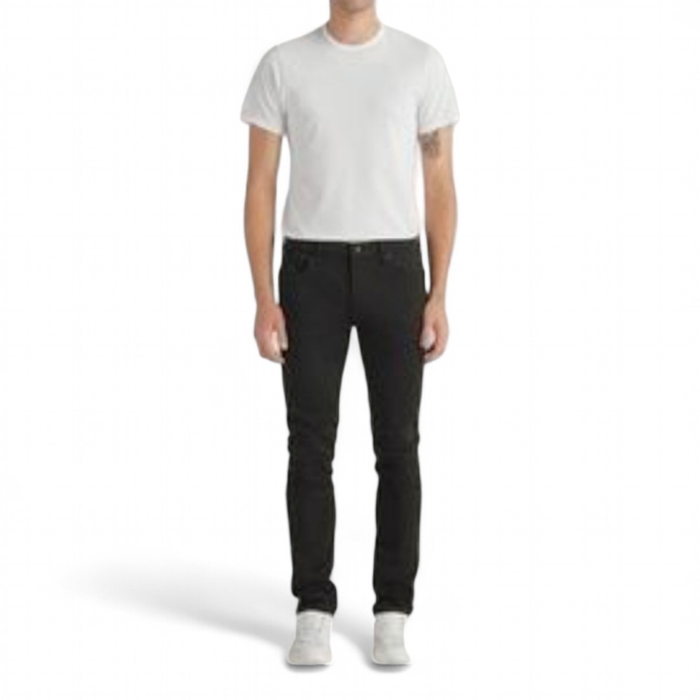 Edwin Men's Lian Mid Rise Skinny Stretch Jeans Sz 36 in Stay Black Zip Fly‎